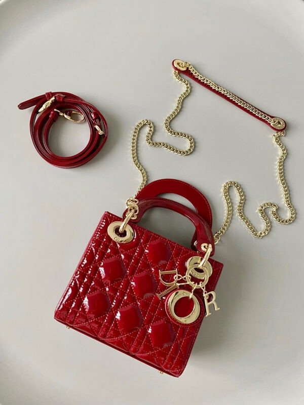 Mini Lady Dior Bag Patent Calfskin