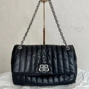 BALENCIAGA Monaco Medium Chain Bag Quilted