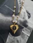 CHANEL 23K Heart Necklace