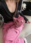 CHANEL 23B Velvet Hobo Bag