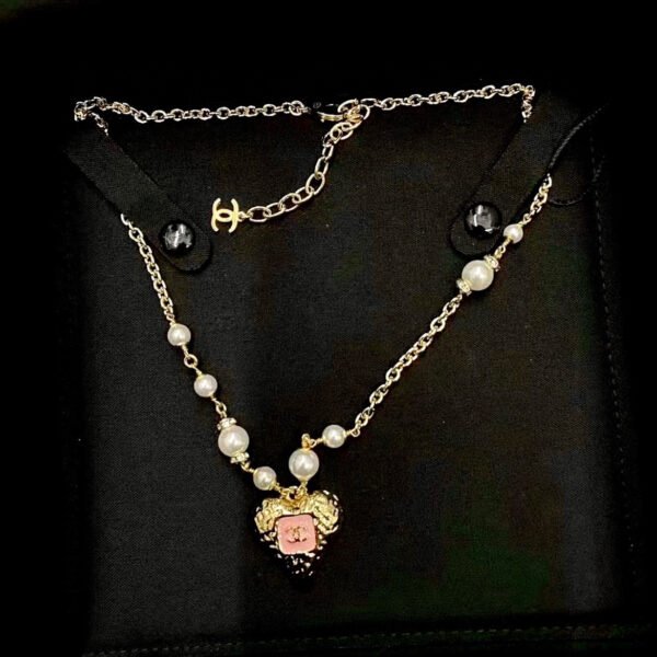 CHANEL 23K Heart Necklace