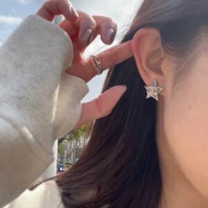 CHANEL Star Stud Earrings