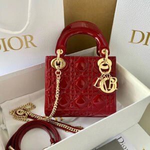 Mini Lady Dior Bag Patent Calfskin