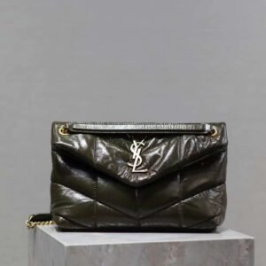 YSL Loulou Puffer  Double chain bag