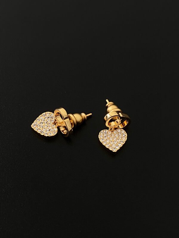 DIOR Rhinestone earrings for love