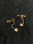 DIOR NEW CD Star pendant earrings