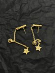 DIOR NEW CD Star pendant earrings