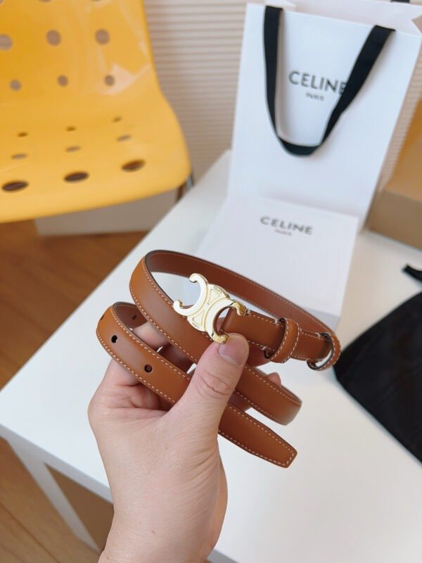 CELINE LOGO belt 18mm