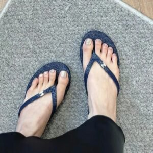 CHANEL 2024 LOGO flip-flops