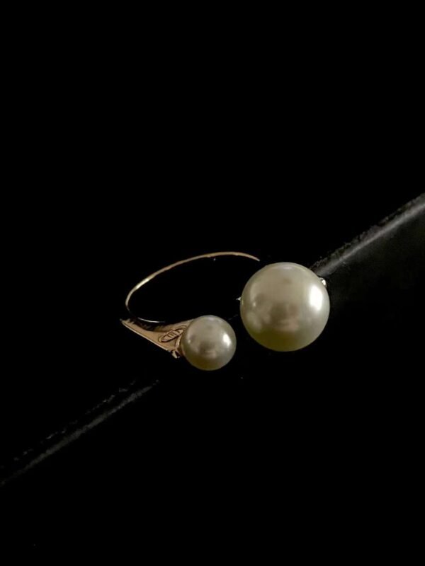 DIOR Double pearl ring